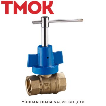 Brass magnetically controlled lockable handleplastic butterfly handle ball valve